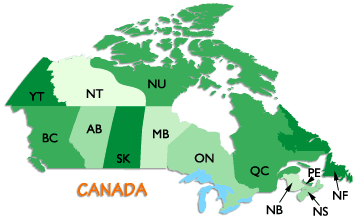 Map of Canada